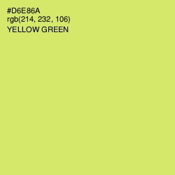 #D6E86A - Yellow Green Color Image